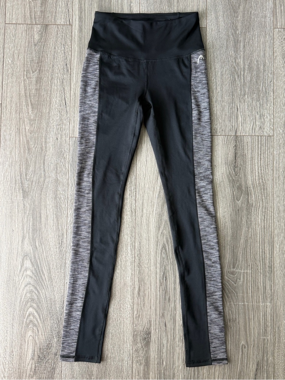 Head Black Leggings w/Gray Side Panels